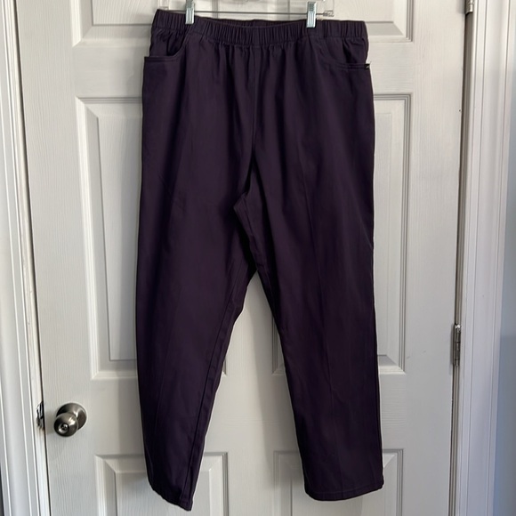 Chic Women's Comfort Collection Elastic Waist Pants - 22W Petite - Purple NWT - Picture 1 of 10
